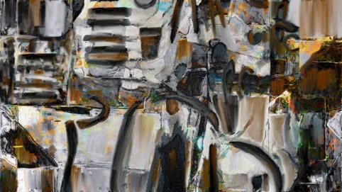 Pristowscheg. Digital Art. Abstract Art. MECANO 100x180 cm | 40x71 in